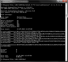 Emsisoft Commandline Scanner - Scan