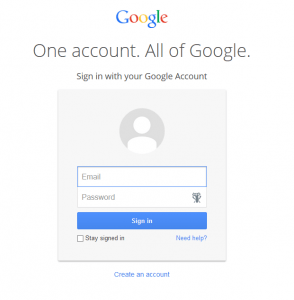 Google Drive Fake Log-in page